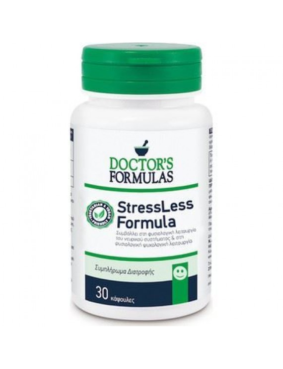 Doctor's Formula StressLess Formula Συμπλήρωμα Διατροφής, Φόρμουλα για τη Φυσιολογική Ψυχολογική Λειτουργία 30Caps.
