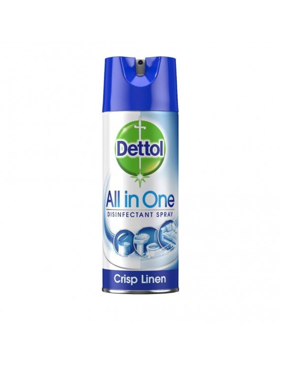 Dettol Spray Crisp Linen All In One Απολυμαντικό Αντιβακτηριδιακό Σπρέι 400ml