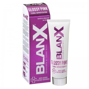 Blanx Pro Glossy Pink White Defence Enzymes Toothpaste Οδοντόκρεμα Λεύκανσης με Γυαλιστική Δράση, 25ml
