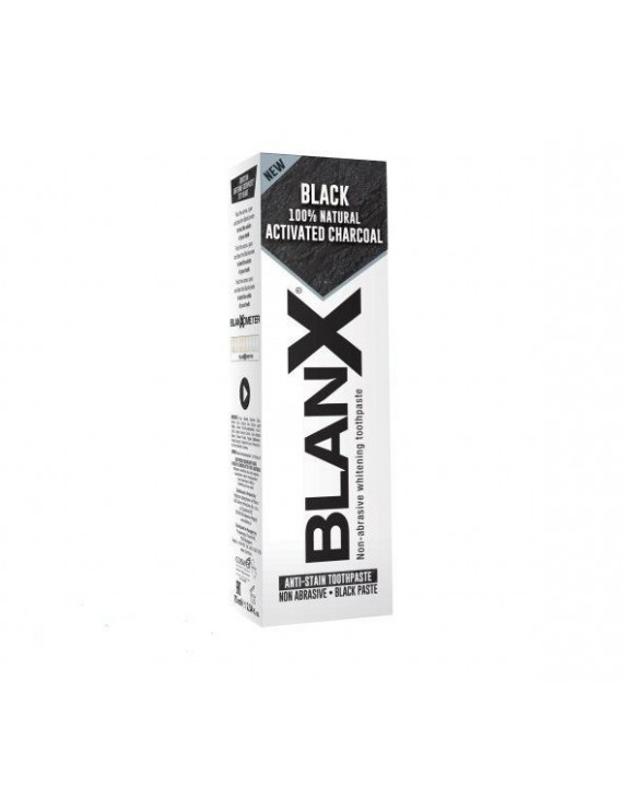 Blanx 100% Natural Active Charcoal Toothpaste Οδοντόκρεμα Λεύκανσης με Άνθρακα, 75ml