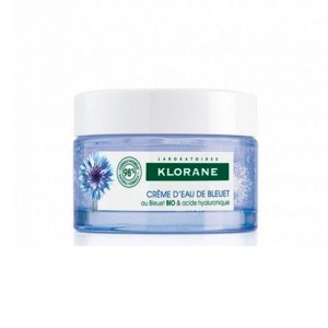 Klorane Cornflower Water Cream with Organic Cornflower & Hyaluronic Acid Ενυδατική Κρέμα Ημέρας για Πρόσωπου & Λαιμό με Υαλουρονικό Οξύ, 50ml