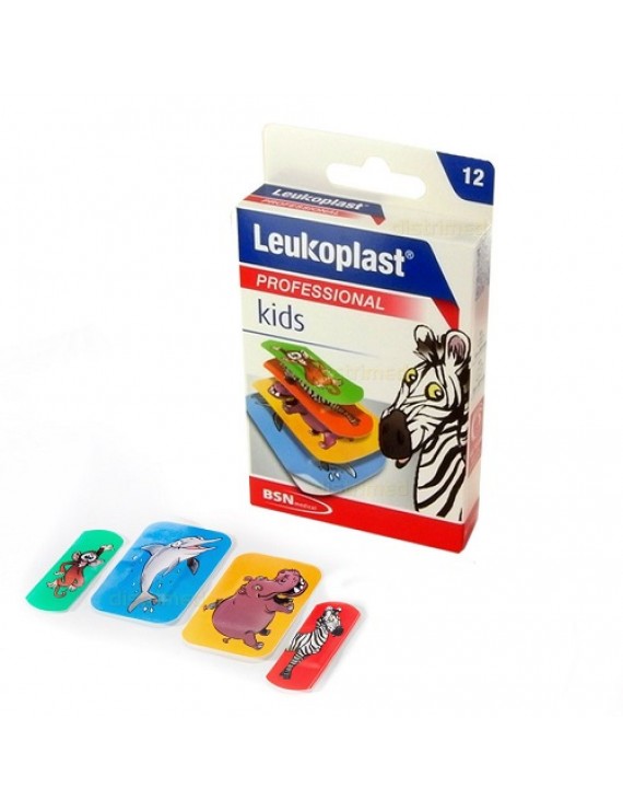 Leukoplast Kids 2 μεγέθη 12τεμ (Παιδικά Αυτοκόλλητα Επιθέματα για Μικροτραυματισμούς) 