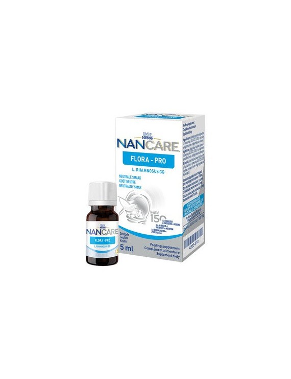 Nestle NanCare Flora Pro Συμπλήρωμα Διατροφής με Σταγόνες με Καλλιέργειες L.Rhamnosus, 5ml