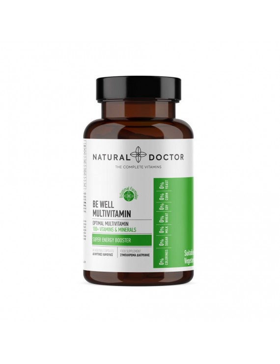 Natural Doctor Be Well Multivitamin 60 caps (Πλήρης Πολυβιταμίνη για Καθημερινή Υποστήριξη του Οργανισμού)
