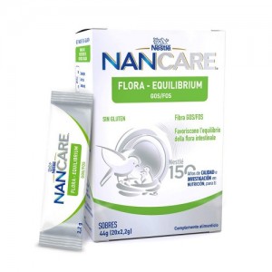 Nestle NanCare Flora-Equilibrium GOS/FOS Συμπλήρωμα Διατροφής με Εδώδιμες Ίνες FOS/GOS, 44g (20x2,2gr)