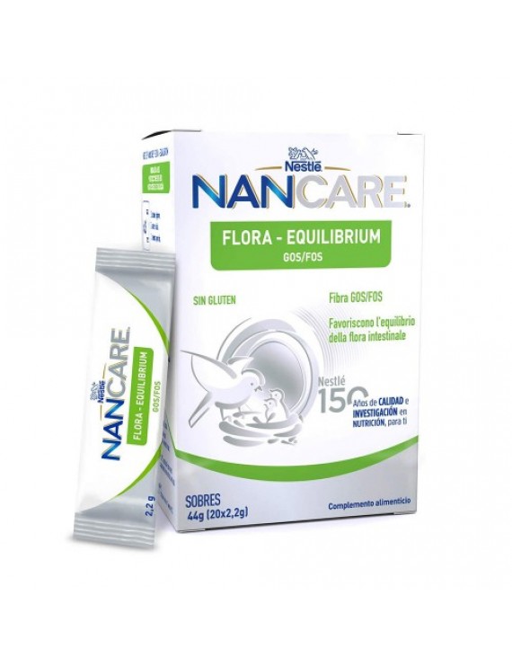 Nestle NanCare Flora-Equilibrium GOS/FOS Συμπλήρωμα Διατροφής με Εδώδιμες Ίνες FOS/GOS, 44g (20x2,2gr)