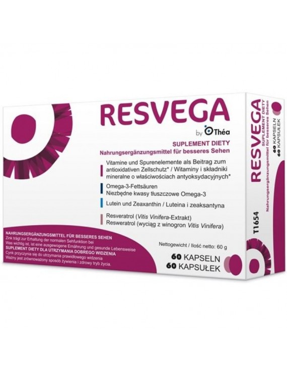 Thea Pharma Resvega Συμπλήρωμα Διατροφής για τη Διατήρηση της Φυσιολογικής Όρασης, 60 caps