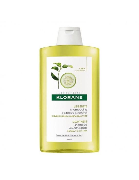 Klorane Shampoo Cedrat Σαμπουάν με εκχύλισμα κίτρου για θαμπά και άτονα μαλλιά 400ml