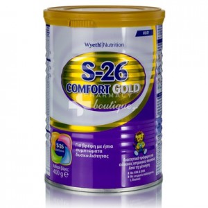 Wyeth S26 Comfort Gold Γάλα για Βρέφη με Ήπια Συμπτώματα Δυσκοιλιότητας, 400gr