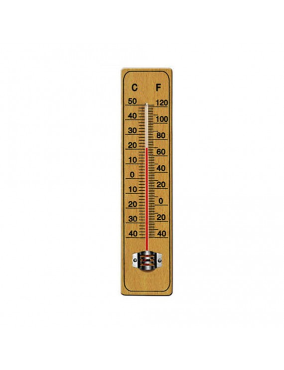 Θερμόμετρο ξύλινο, εσωτερικού χώρου