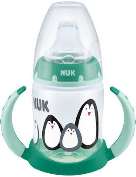 Nuk First Choice Baby εκπαιδευτικό ποτήρι με χεράκια (6-18m) (10.215.325) σχέδιο Penguins 150ml