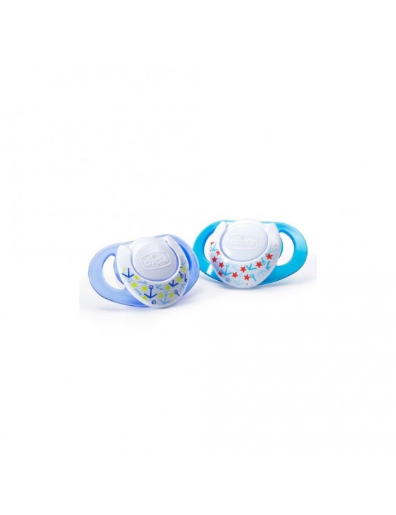 Chicco Physio Compact Silicone Soother - 2 Pieces